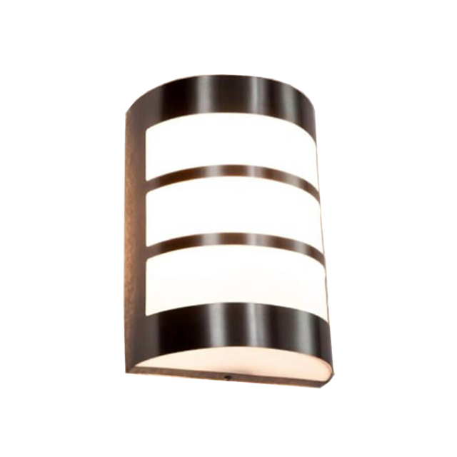 Wholesale 11W modern stainless steel oval wall light in primary colour H90mm E27 head Outdoor lighting Waterproof