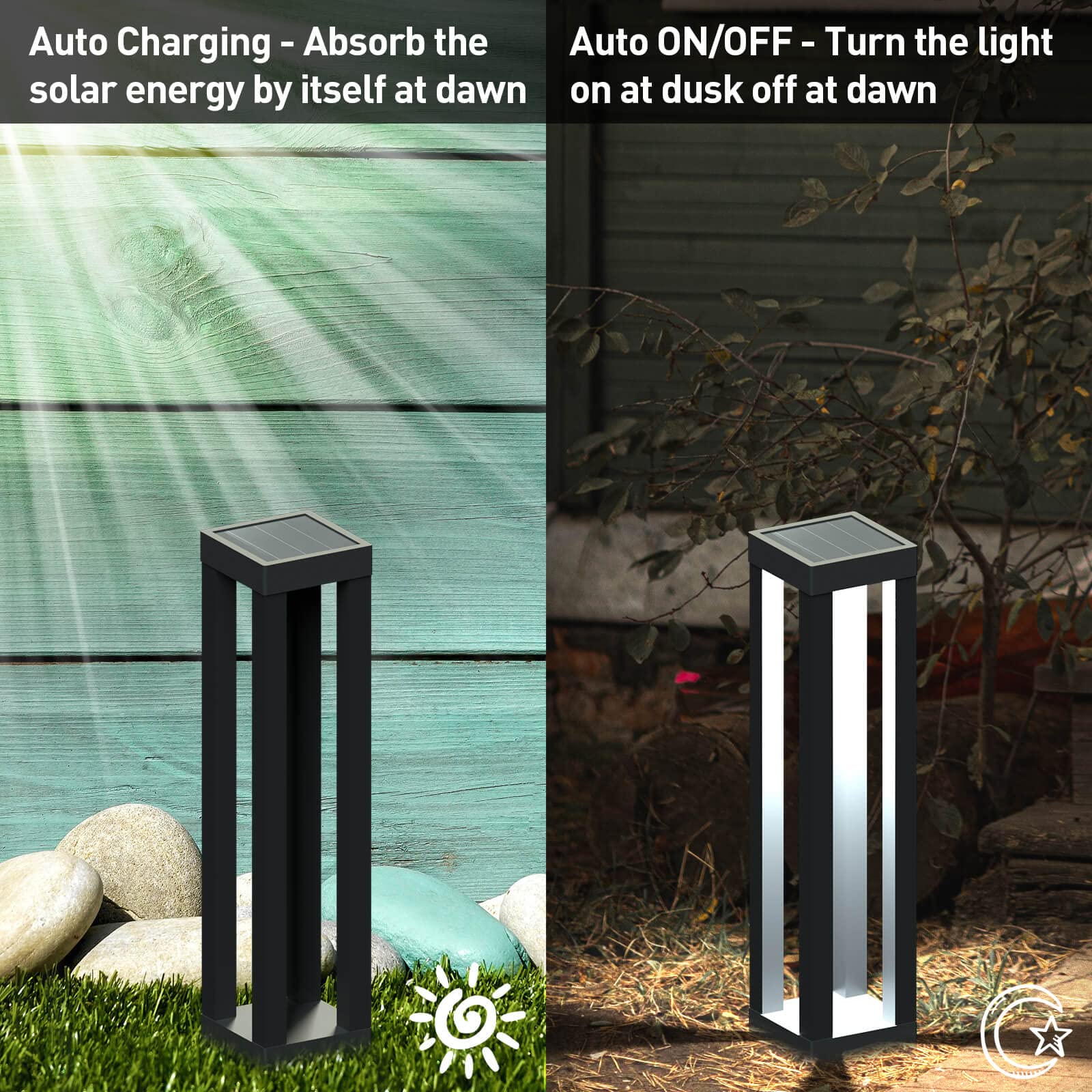 Outdoor Solar Floor Lamps, Lantern Floor Lamp, Outdoor Decor Lanterns for Garden Patio Porch Deck Pool Pathway Driveway