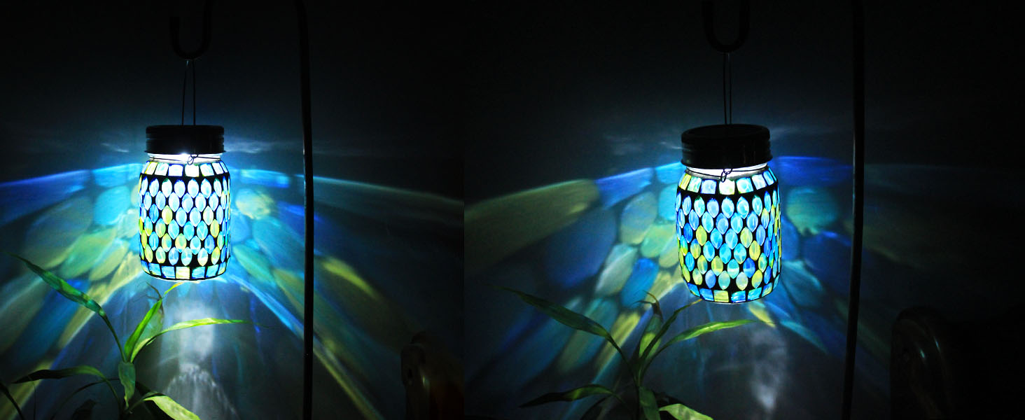 Solar Outdoor Mosaic Lantern (10)