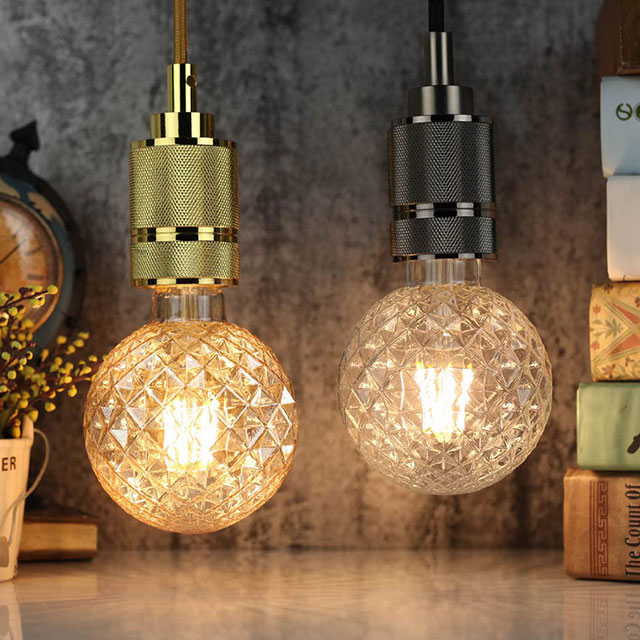 Decorative Light Bulbs Vintage LED Edison Bulb 4W 320LM (40W Equivalent) Globe CRI>80 Medium Base E27 Warm White 2200k, Circular Modern Tungsten Lamp 220-240V