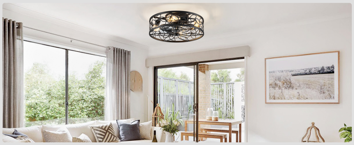 Caged Ceiling Fans with Lights (31)