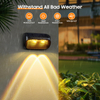  Solar Fence Lights Outdoor, Fence Lights Solar Powered with 2 Modes, Bright Lens LED Fence Solar Lights Outdoor Waterproof, Outdoor Solar Deck Lights for Fence Yard Step Stair Railing 