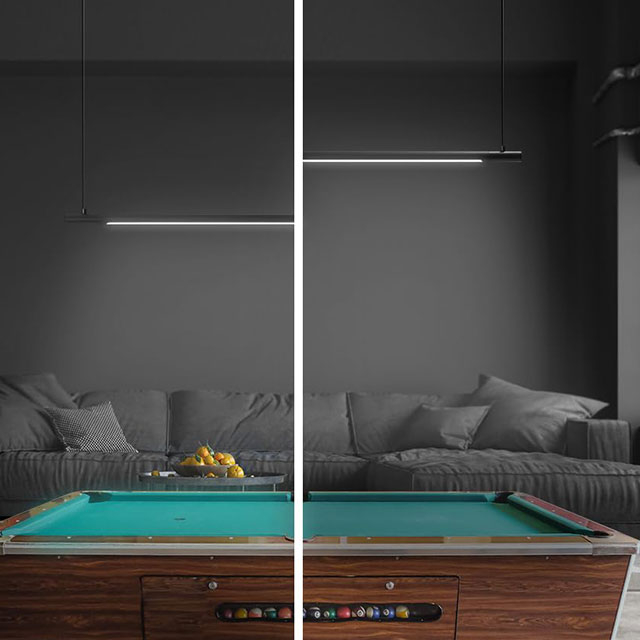 LED Billiard Pool Table Light, Non-Flickering Evenly Distributed Light Source Adjustable Height Bright White 3000K/4000K/6000K for Billiards Room, Snooker Table, Kitchen Island