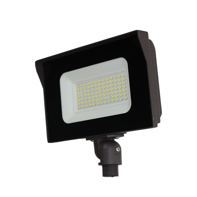 IP66 water and dust resistant, black LED aluminium floodlight, DOB photo sensor