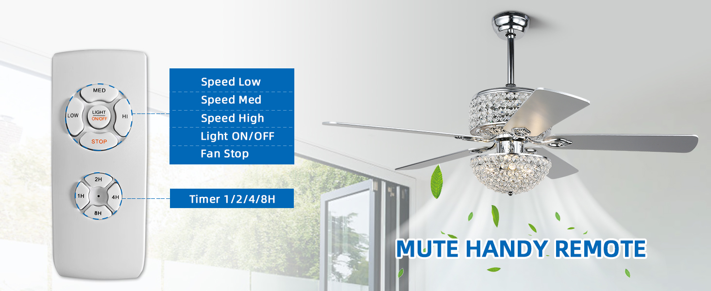 Crystal Ceiling Fan with Lights (22)