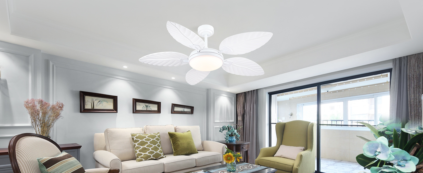 Tropical Ceiling Fans with Lights and Remote (21)