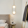 Modern Pendant Lighting Mid Century Globe Pendant Light Fixture Pendant Chandelier Hanging Lighting Fixture with White Globe Glass Lampshade for Kitchen Island Dining Room Bedroom 