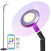 Floor Lamp for Living Room, RGBW Modern Floor Lamp with Music Sync, App & Remote Control, LED Tall Standing Lamp for Office, Bedroom, Gaming Room