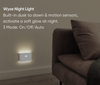 LED Nightlights Rechargeable Night Lights with Dusk to Dawn & Motion Sensors, Warm & Soft White Stair Lights for Bathroom, Hallway, Linkable, Magnetic Mount