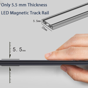 LED Magnetic Track Rail Only 5.5 mm led magnetic track rail