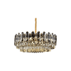 Electroplated Iron LED Modern Gold Crystal Chandelier E14 Lamp Head 550MM 750MM