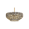 9208 Electroplated Iron LED Gold Modern Crystal Pendant Lamp E14 Head 550MM 750MM