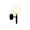 150 Milk White Glass Led Black Modern Wall Light G9 Head