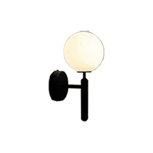 150 Milk White Glass Led Black Modern Wall Light G9 Head
