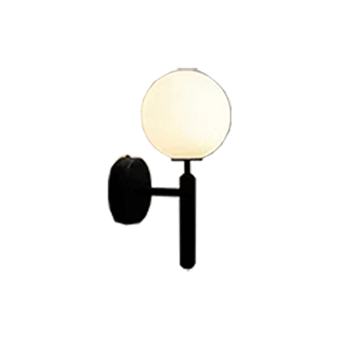 150 Milk White Glass Led Black Modern Wall Light G9 Head