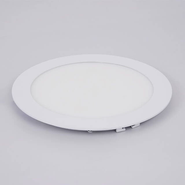 24Watt Recessed Light White Rim Round LED Panel Light 300mm for Indoor