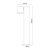 Modern LED Outdoor Lighting 440mm Height GU10 Garden Decoration Lighting