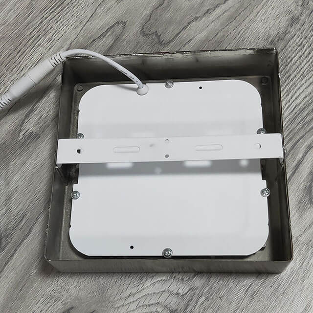 LED Panel Light Square Surface Mounted Nickel 12W 170*170mm Indoor Lighting