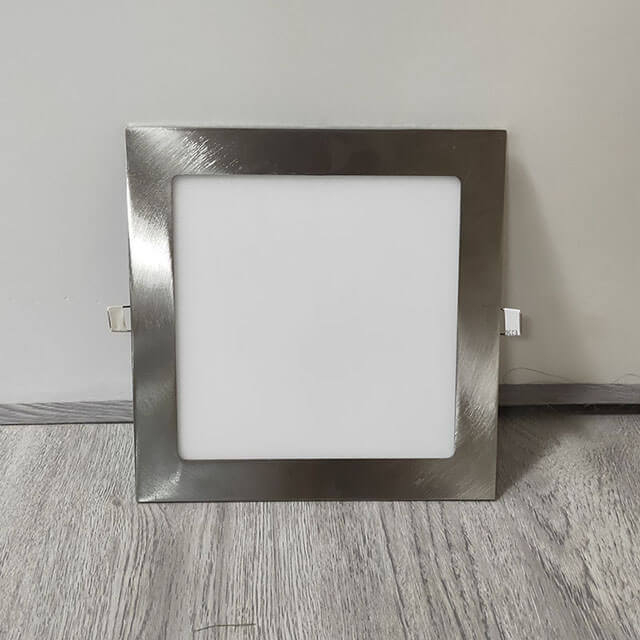 18W Square 225Mm Nickel Sweep Led Recessed Slim Ceiling Round Led Panel Light Interior China Wholesale