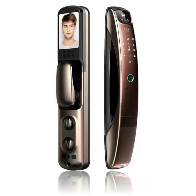 410*75*55mm Fully automatic smart door lock with fingerprint recognition