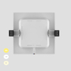 9W Adjustable 3CCT Ip20 Square LED Recessed LED Flat Ceiling Light