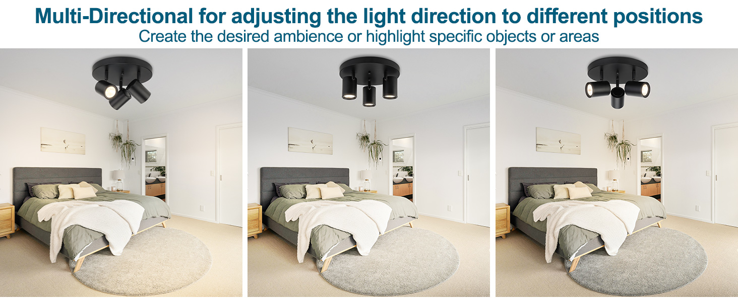 5CCT 3-Light Multi Directional LED Track Light (2)
