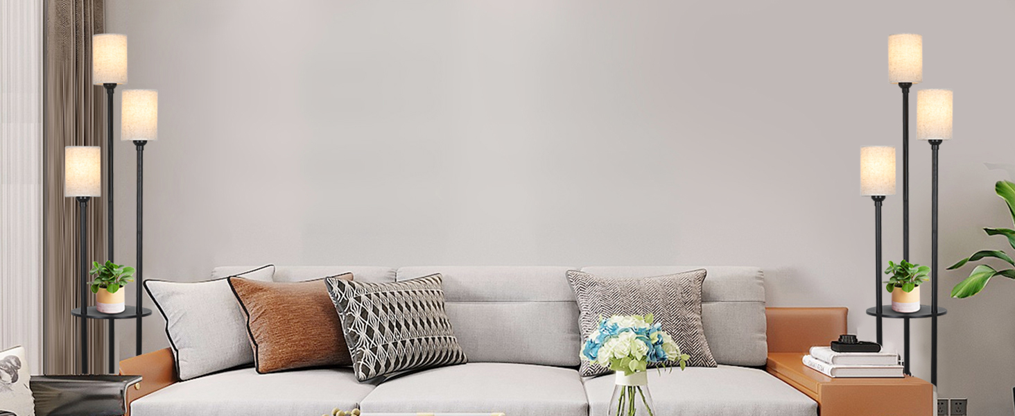 Floor Lamp with Shelves (1)
