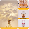 Feather Table Lamp,Romantic Decor Small Night Stands Light with 3 Color Dimmable Lighting Elegant Desk Lamp Suitable for Girl Bedroom, Living Room