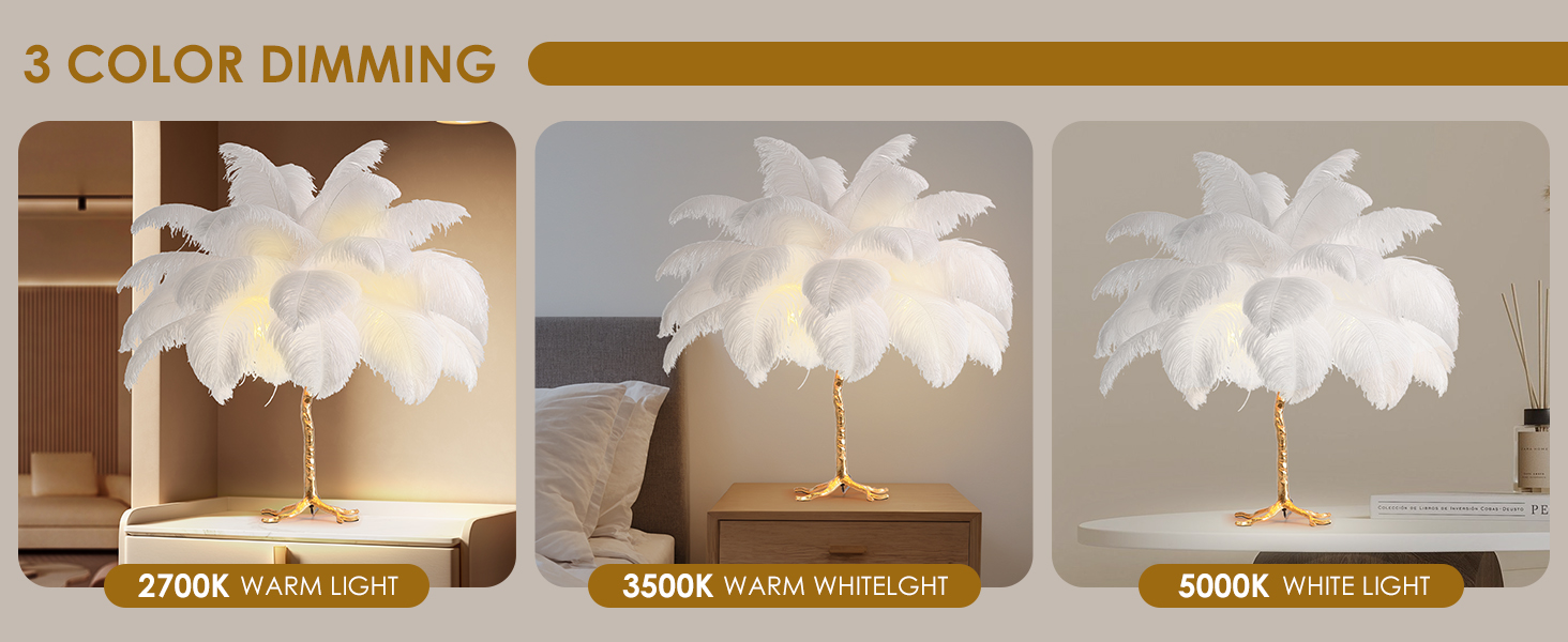Ostrich Feather Table Lamp (3)