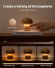 Wood Mushroom Lamp, LED Touch Bedside Mushroom Light, Portable Cordless Battery Lamp for Bedroom/Christmas