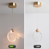 Crystal Pendant Lights for Kitchen Island, Gold Pendant Lights Kitchen Island with 3-Color Lights, Island Lights for Kitchen, Kitchen Island, Dining Room, Bedrooms 