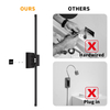 Battery Operated Wall Sconces with Remote Control, Dimmable Wall Sconces with DIY Independently Rotatable Lamppost, 3000K-6000K LED Wall Lights for Living Room, Bedroom, 28.3 Inch 