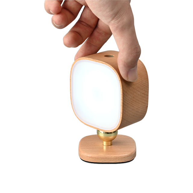 Square Wooden Nightlight 4W Magnetic fitting 360° illuminated 3CCT adjustable