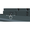 Made in China 1144*61*66MM LED linear track light all black 40W beam angle 60°