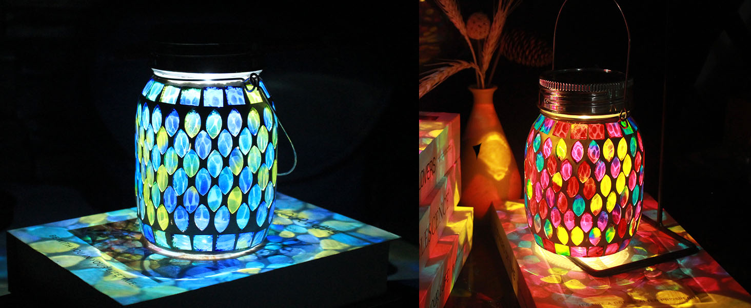 Solar Outdoor Mosaic Lantern (11)