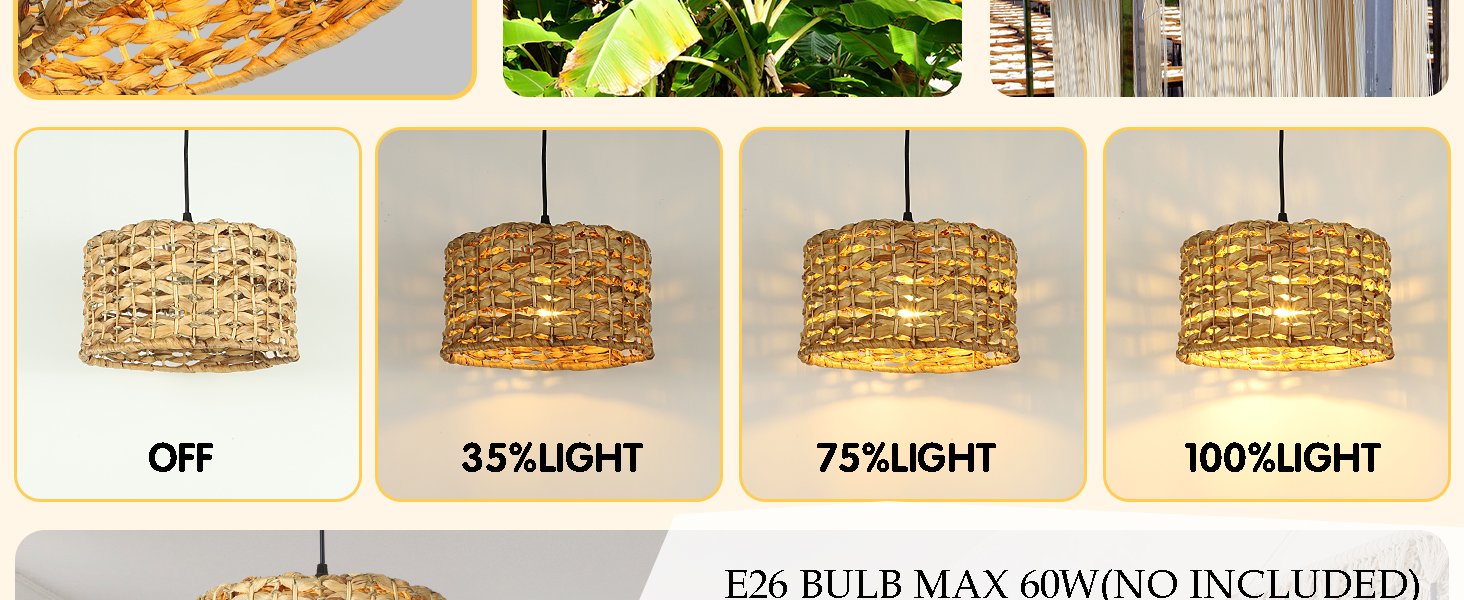 Rattan Pendant Light for Kitchen Island (4)