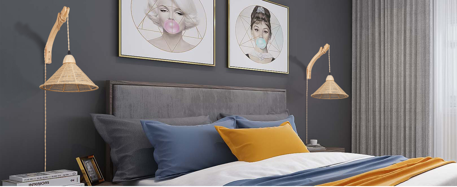 Rattan Wall Lamp (2)