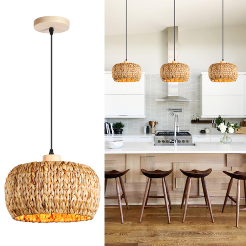 Boho Pendant Lights Kitchen Island, 11.8