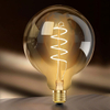Spiral LED Edison Bulbs E27 Screw, Non Flicker, 4W Retro Filament LED Vintage Light Bulbs, Soft Warm White 2200K,Amber Glass, 40 Watts Equivalent, Amber Tungsten Lamp