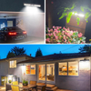 Clip On Solar Motion Lights Outdoor Waterproof, Solar Fence Lights Outside with 36 LEDs, 6000K, Portable Solar Powered Security Light for Fence Garage Camping 