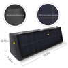  Solar Lights Outdoor 3000K Warm Aluminum Waterproof Dusk to Dawn Lighting Wall Sconce Up Down for Outside, Fence, Walkway, Porch, Deck 