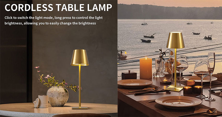 Gold Cordless Table Lamp (1)