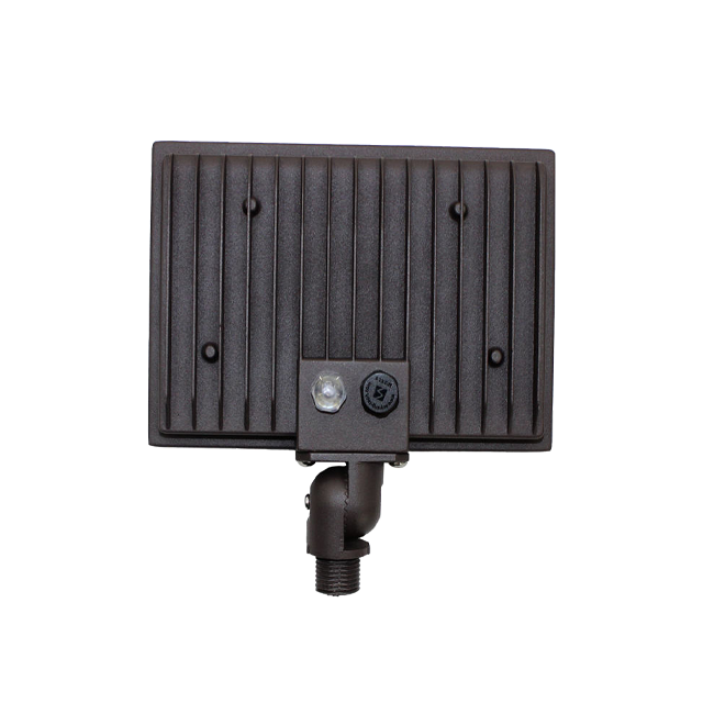 IP66 water and dust resistant, black LED aluminium floodlight, DOB photo sensor