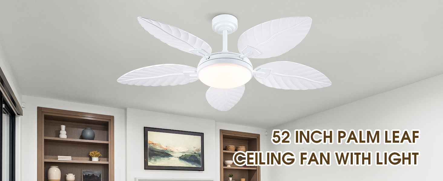 Tropical Ceiling Fans with Lights and Remote (13)