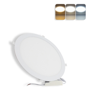 24W 3CCT Round Recessed LED Panel Light with CCT Switch | &Oslash;300mm
