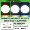 12W 3CCT Round Recessed LED Panel Light with CCT Switch | &Oslash;170mm