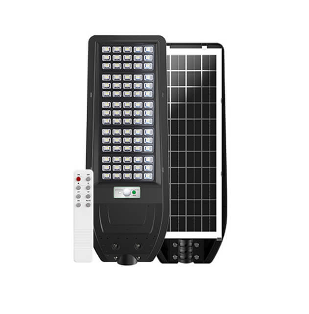 200W Solar LED Street Light with PIR Motion Sensor, 6500K Daylight for Outdoor Security Lighting