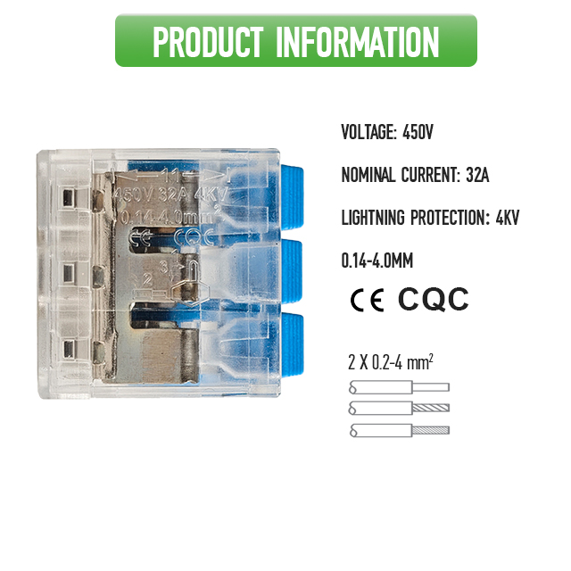 Electrical Clamp 3 Poles 413 China Wholesale Product CE CQC