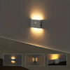 Rechargeable Night Lights with Dusk to Dawn & Motion Sensors, Warm & Soft White Stair Lights for Bathroom, Hallway, Linkable, Magnetic Mount