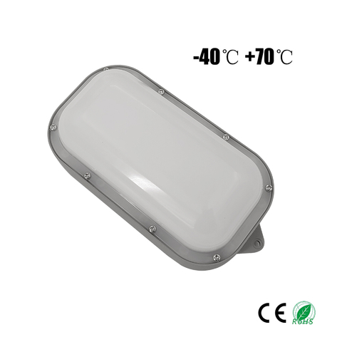 LED Ceiling Bulkhead IP65 IK10 16-20W Cold Stroge Light 120lm/W for Stroge Warehouse